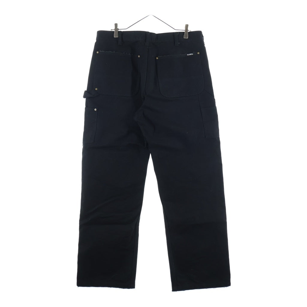 KAMIYA(カミヤ) 24AW BORO PAINTER PANTS ボロ ダブルニー ペインターパンツ ブラック G11PT026