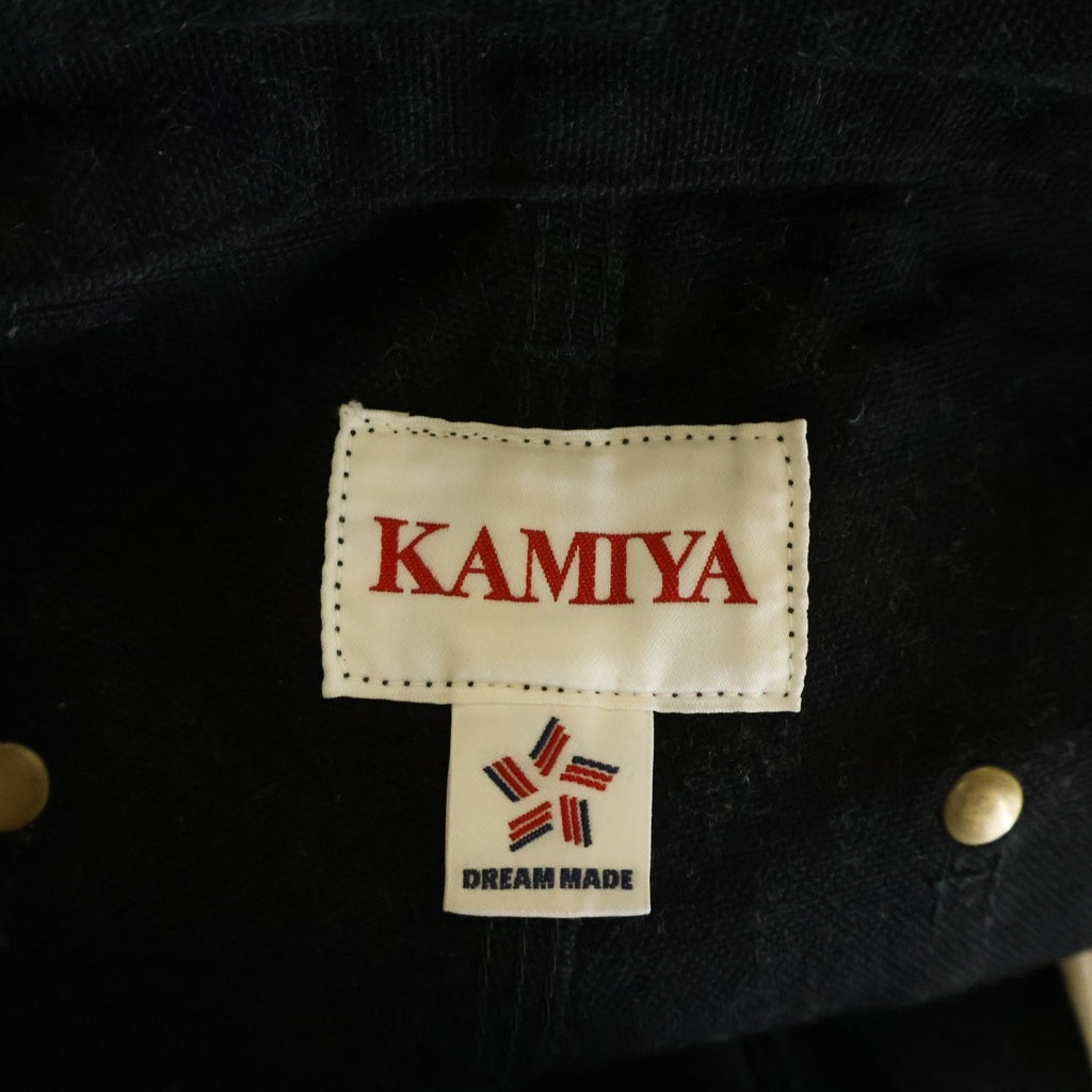 KAMIYA(カミヤ) 24AW BORO PAINTER PANTS ボロ ダブルニー ペインターパンツ ブラック G11PT026