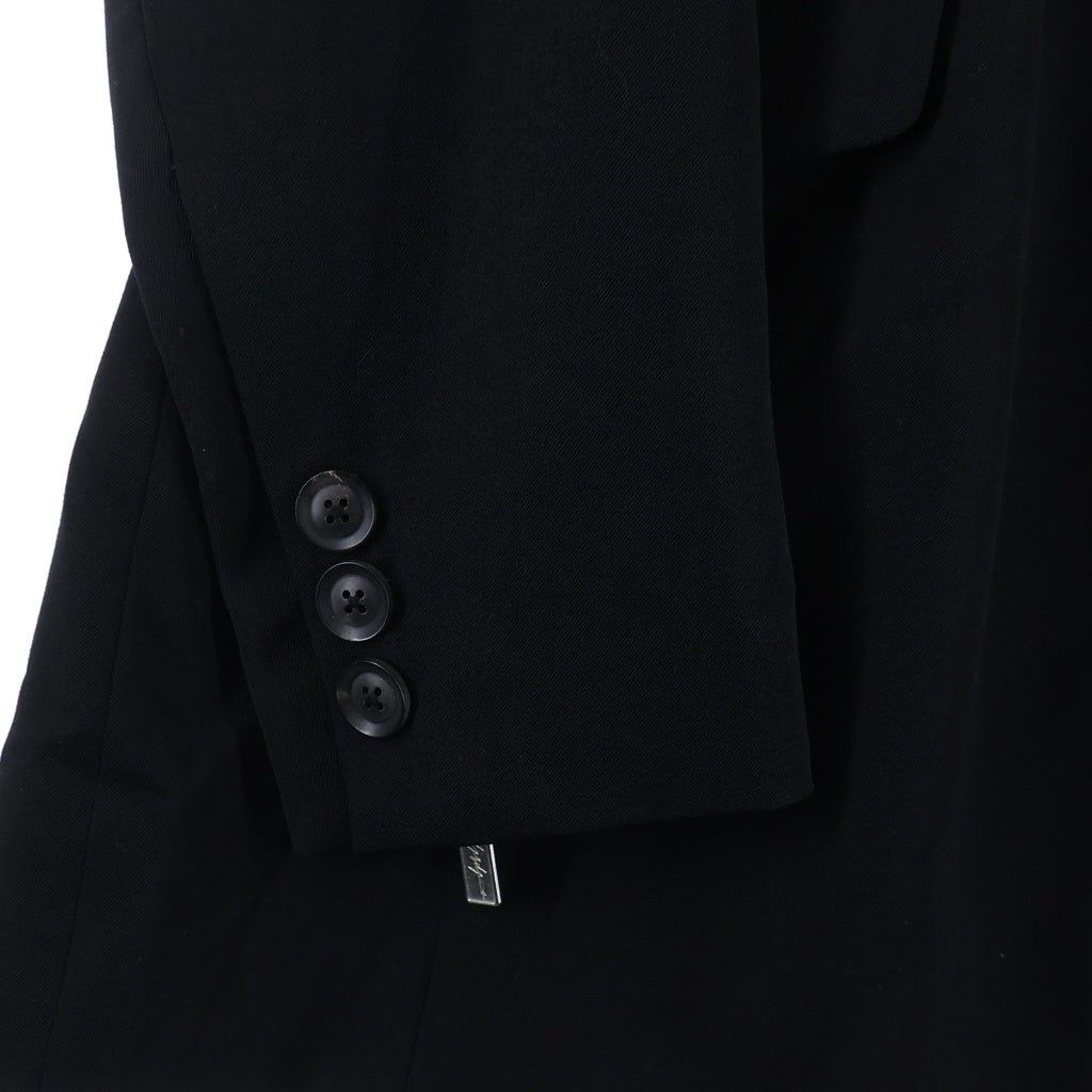 Yohji Yamamoto POUR HOMME(ヨウジヤマモト プールオム) 04AW REPLICA 復刻 ジップジャケット ブラック HC-J93-537