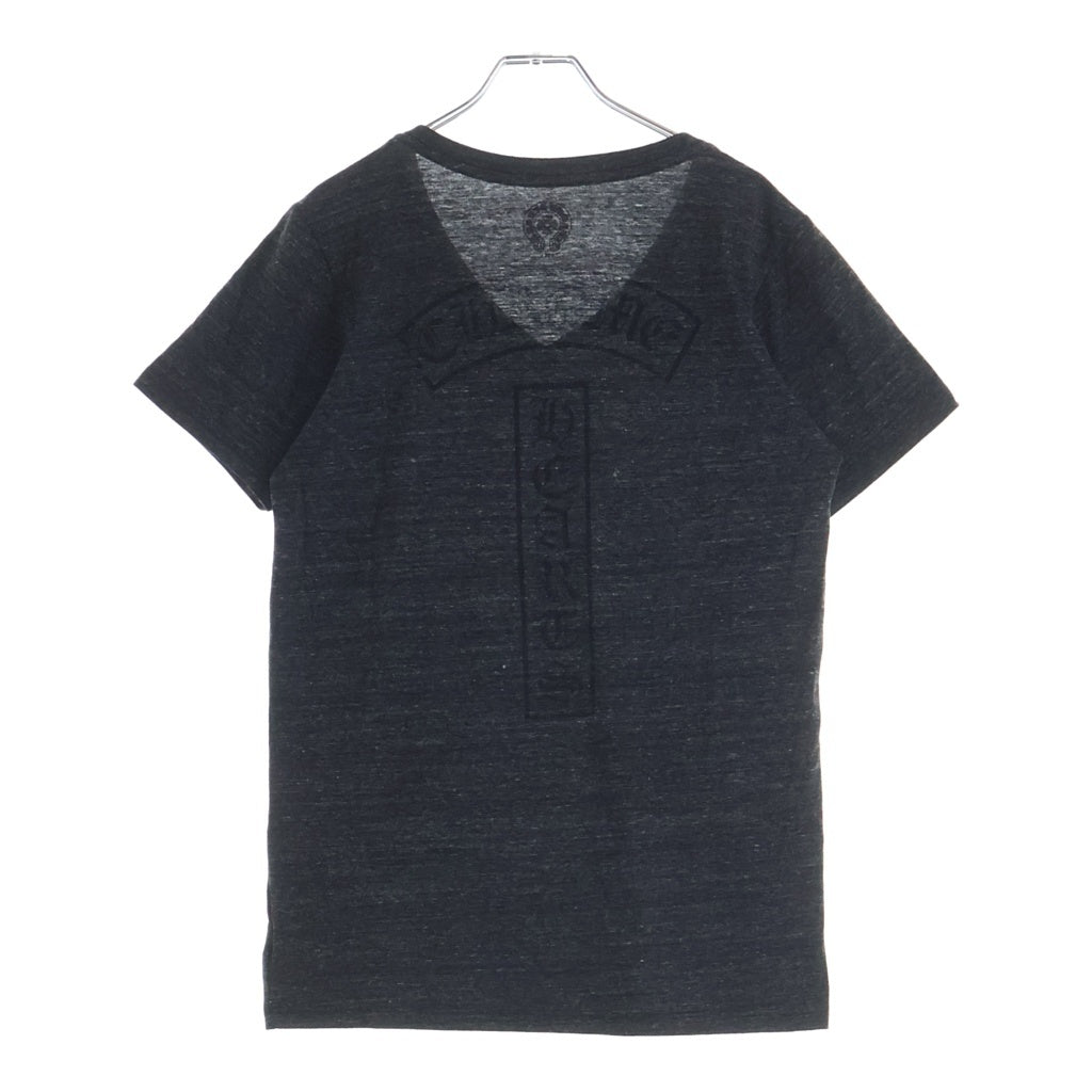 CHROME HEARTS(クロムハーツ) OLD T-BAR STAR LOGO ティーバースタープリント Vネック 半袖Tシャツカットソー グレー