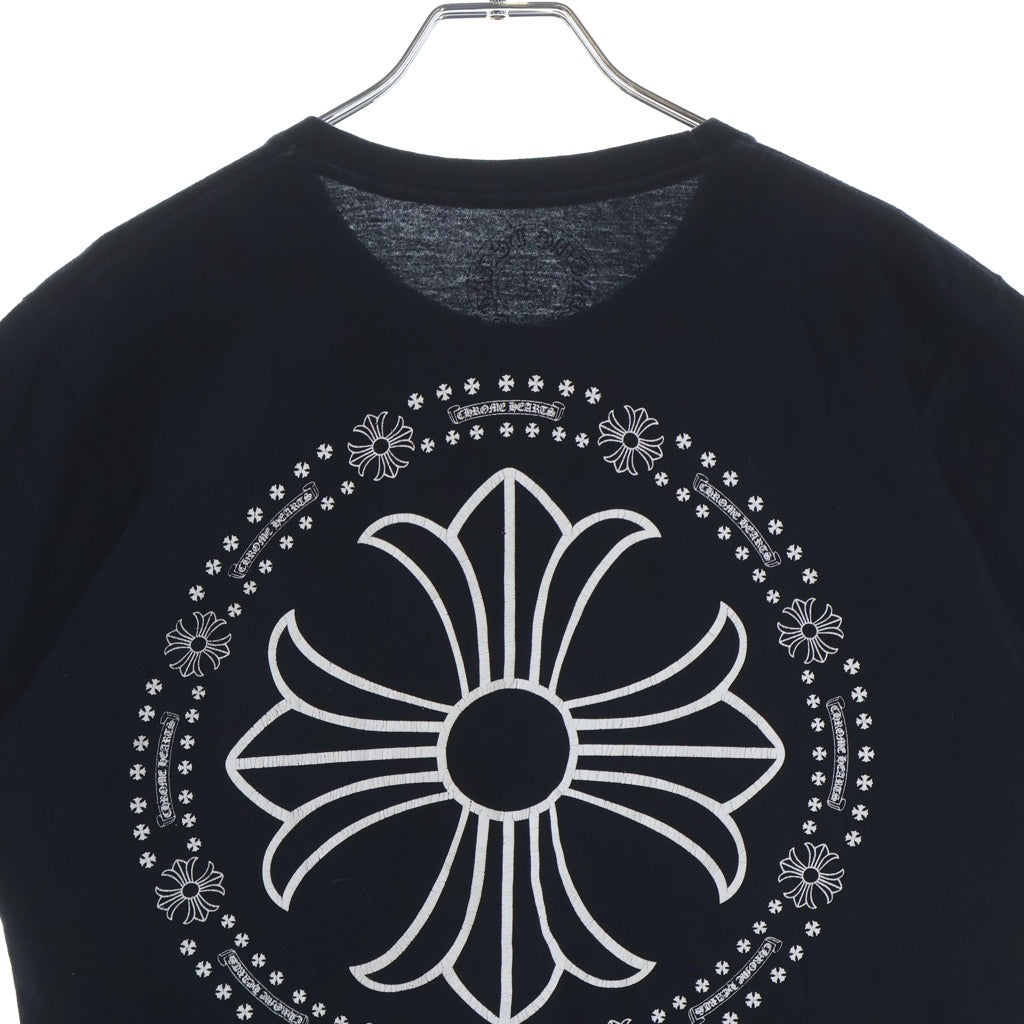 CHROME HEARTS(クロムハーツ) CH PLUS CHプラス サークル 両面プリント 胸ポケット 半袖カットソー ブラック
