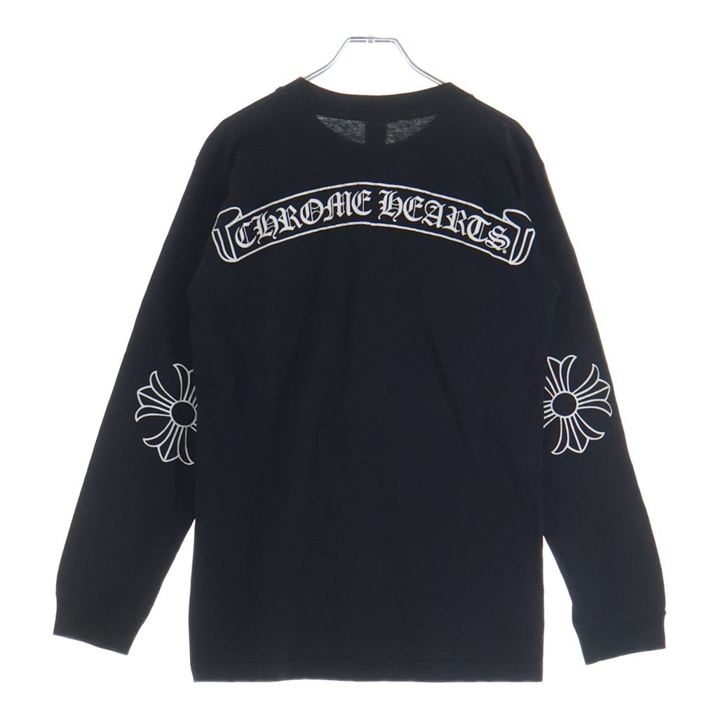 CHROME HEARTS(クロムハーツ) OLD SCRL LABEL オールド スクロールラベル CHプラス 長袖カットソー ブラック
