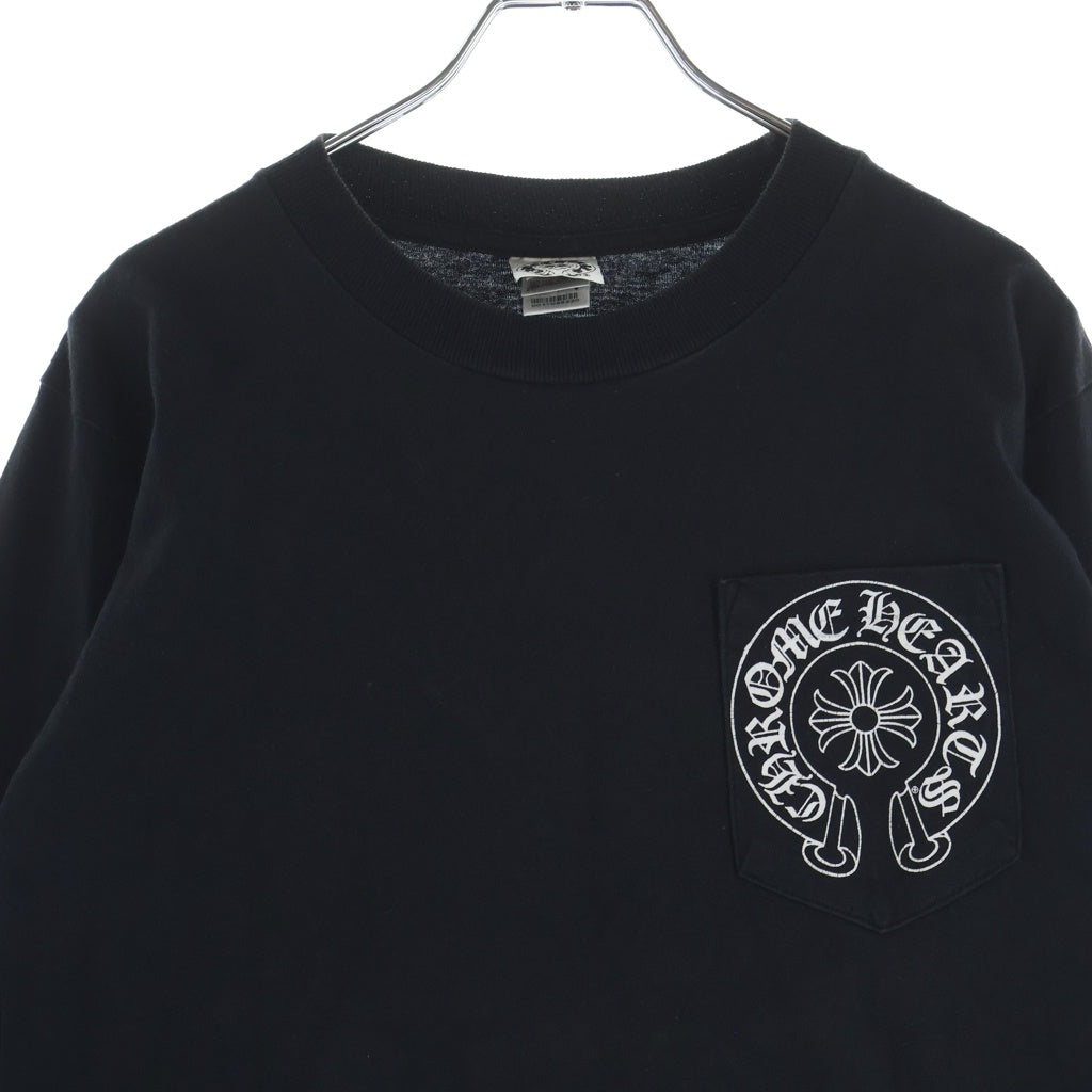 CHROME HEARTS(クロムハーツ) OLD SCRL LABEL オールド スクロールラベル CHプラス 長袖カットソー ブラック