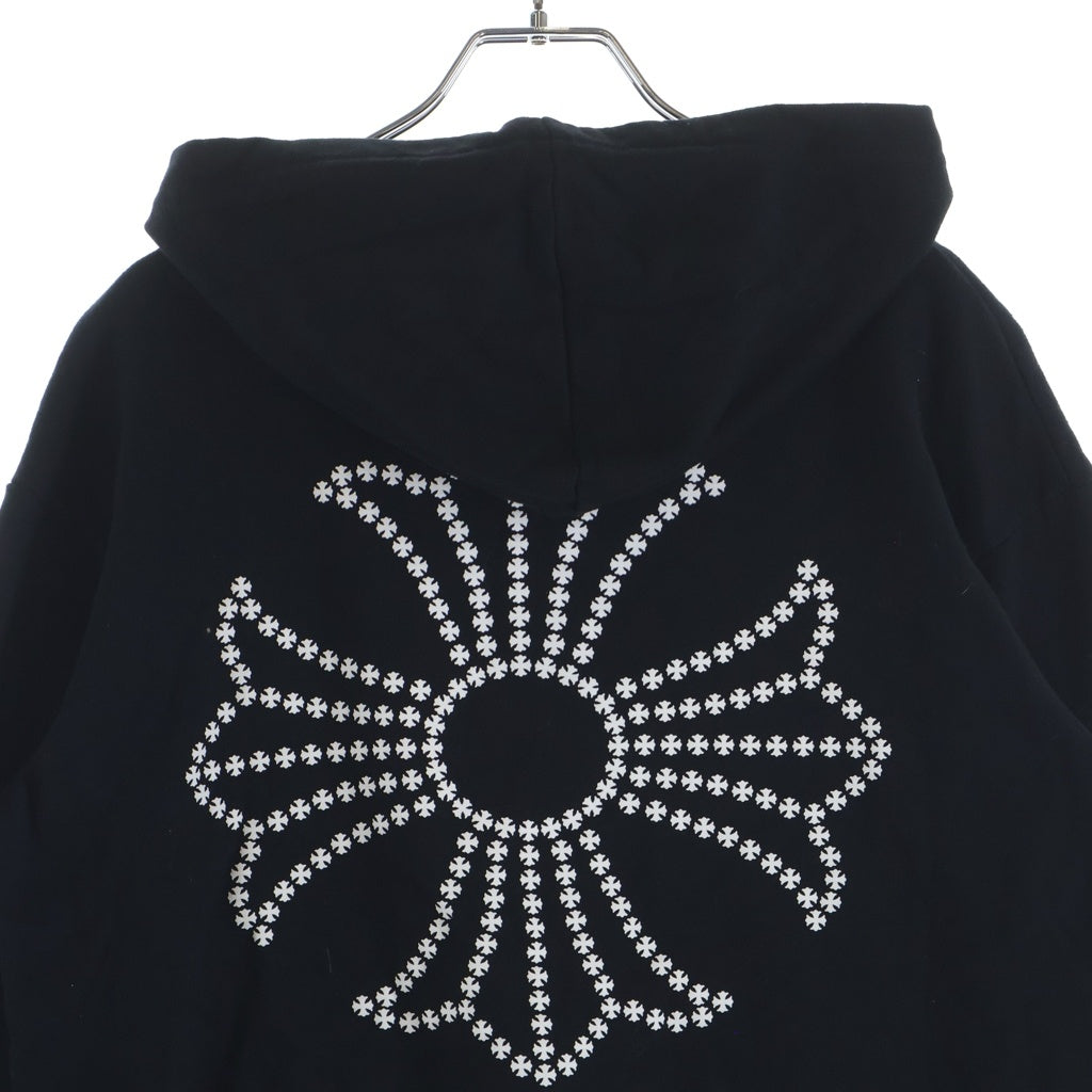 CHROME HEARTS(クロムハーツ) CH Plus Print Zip Up Hoodie バック CHプラス プリント ジップパーカー ブラック