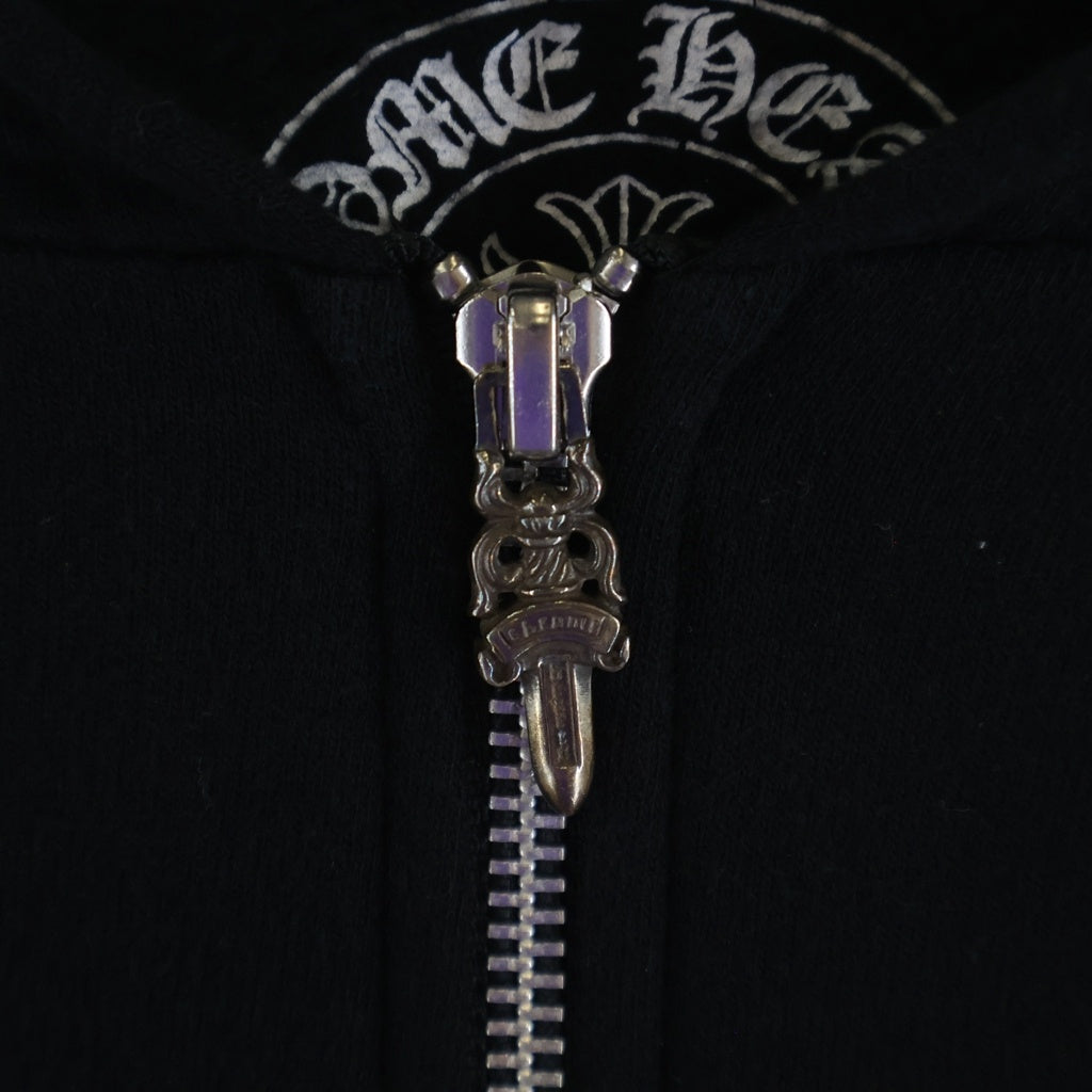 CHROME HEARTS(クロムハーツ) CH Plus Print Zip Up Hoodie バック CHプラス プリント ジップパーカー ブラック