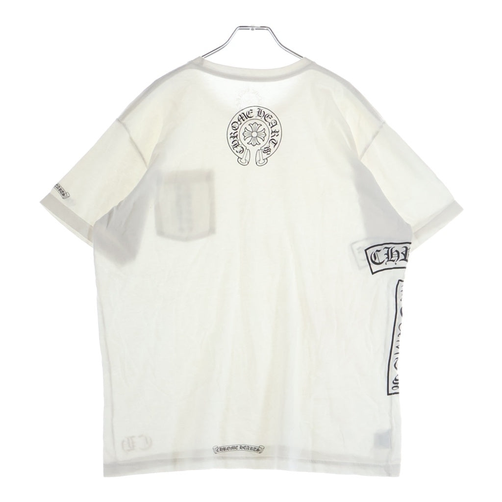 CHROME HEARTS(クロムハーツ) CH S/S TBAR 英字ロゴ Tバープリント 半袖Tシャツカットソー ホワイト -