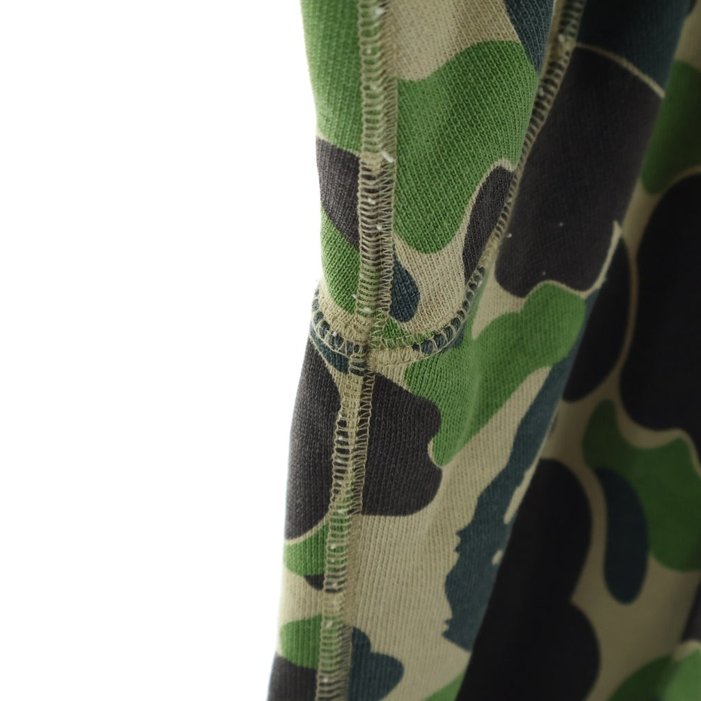 A BATHING APE(アベイシングエイプ) CAMO HEAVY WASH ZIP HOODIE カモ ヘビー ウォッシュ ジップフーディー グリーン/ブラウン 001ZPM301308M
