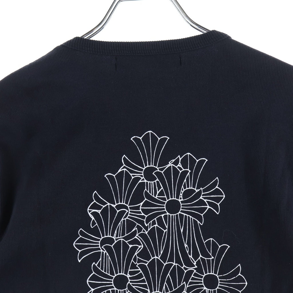 CHROME HEARTS(クロムハーツ) CH S/S Back Cemetery Cross バックセメタリークロス ホースシュープリント 半袖コットンTシャツ レディース ブラック -