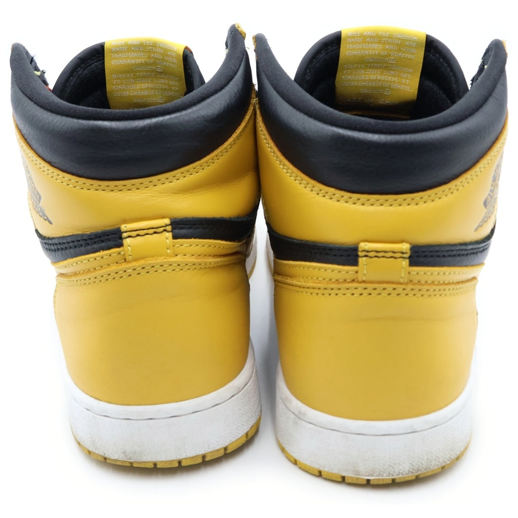 NIKE(ナイキ) AIR JORDAN 1 RETRO HIGH OG POLLEN 555088-701 エアジョーダン レトロ パラン ハイカットスニーカー US9.5/27.5cm イエロー/ブラック