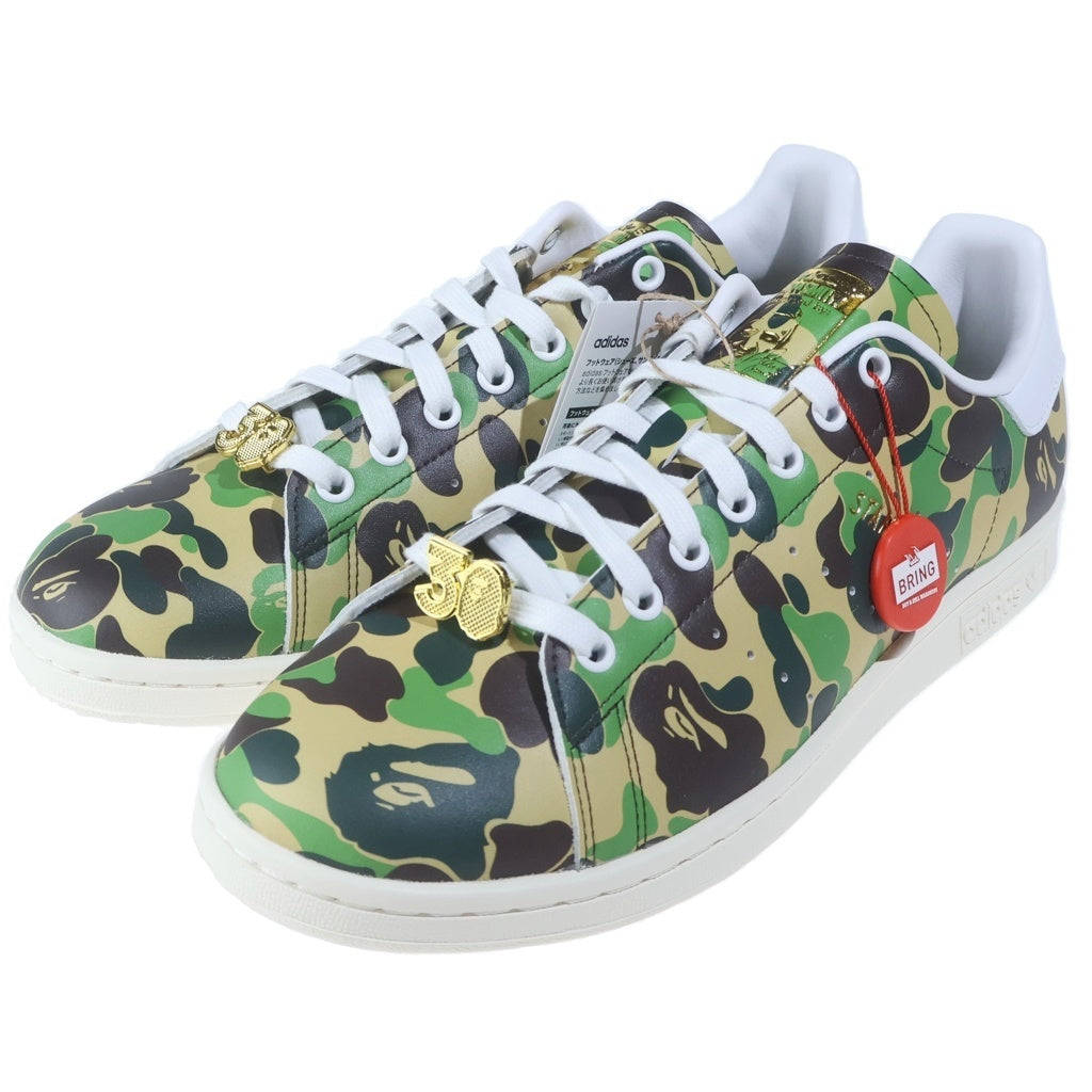 adidas(アディダス) ×STAN SMITH ABC CAMO ア ベイシングエイプ スタンスミス カモ柄 ローカットスニーカー マルチ US10/28cm IG8949