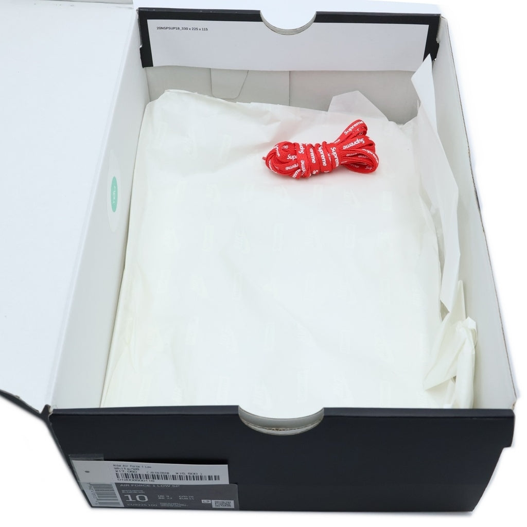 NIKE(ナイキ) ×SUPREME AIR FORCE 1 LOW CU9225-100 シュプリーム エアフォース ローカットスニーカー ホワイト US10/28cm