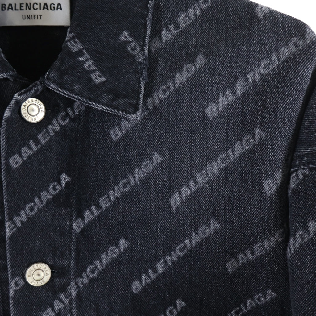 BALENCIAGA(バレンシアガ) 22AW BB Monogram Denim Jacket モノグラム デニムジャケット ブラック 675208