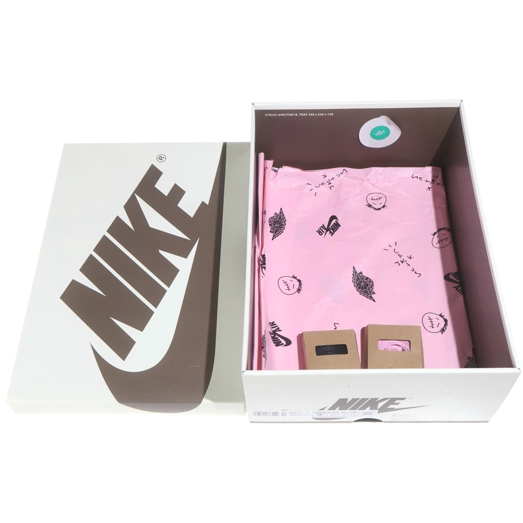 NIKE(ナイキ) ×TRAVIS SCOTT AIR JORDAN 1 LOW OG SP REVERSE OLIVE DM7866-200 トラヴィススコット エアジョーダン 1リバースオリーブ ローカットスニーカー US9/27.5cm