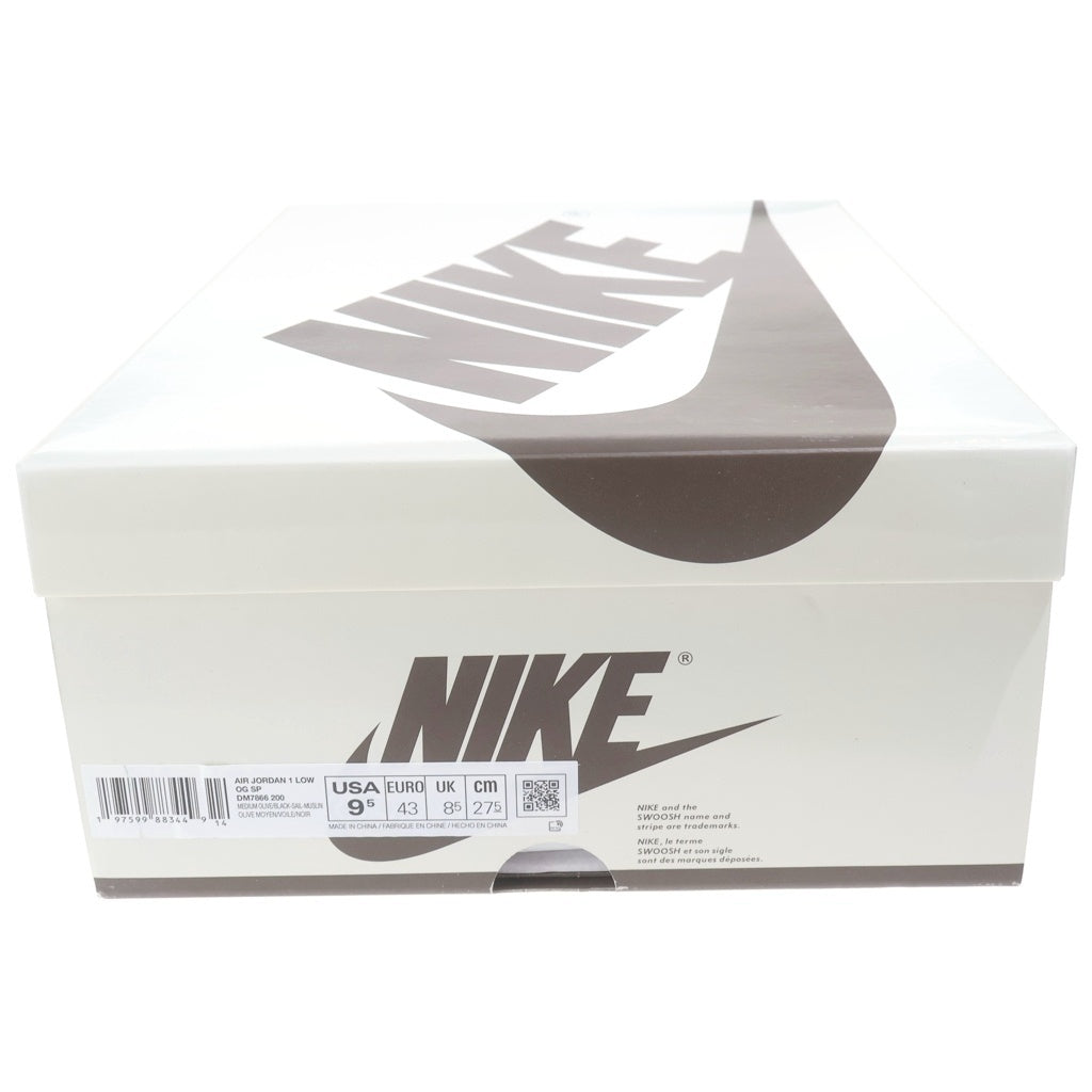 NIKE(ナイキ) ×TRAVIS SCOTT AIR JORDAN 1 LOW OG SP REVERSE OLIVE DM7866-200 トラヴィススコット エアジョーダン 1リバースオリーブ ローカットスニーカー US9/27.5cm