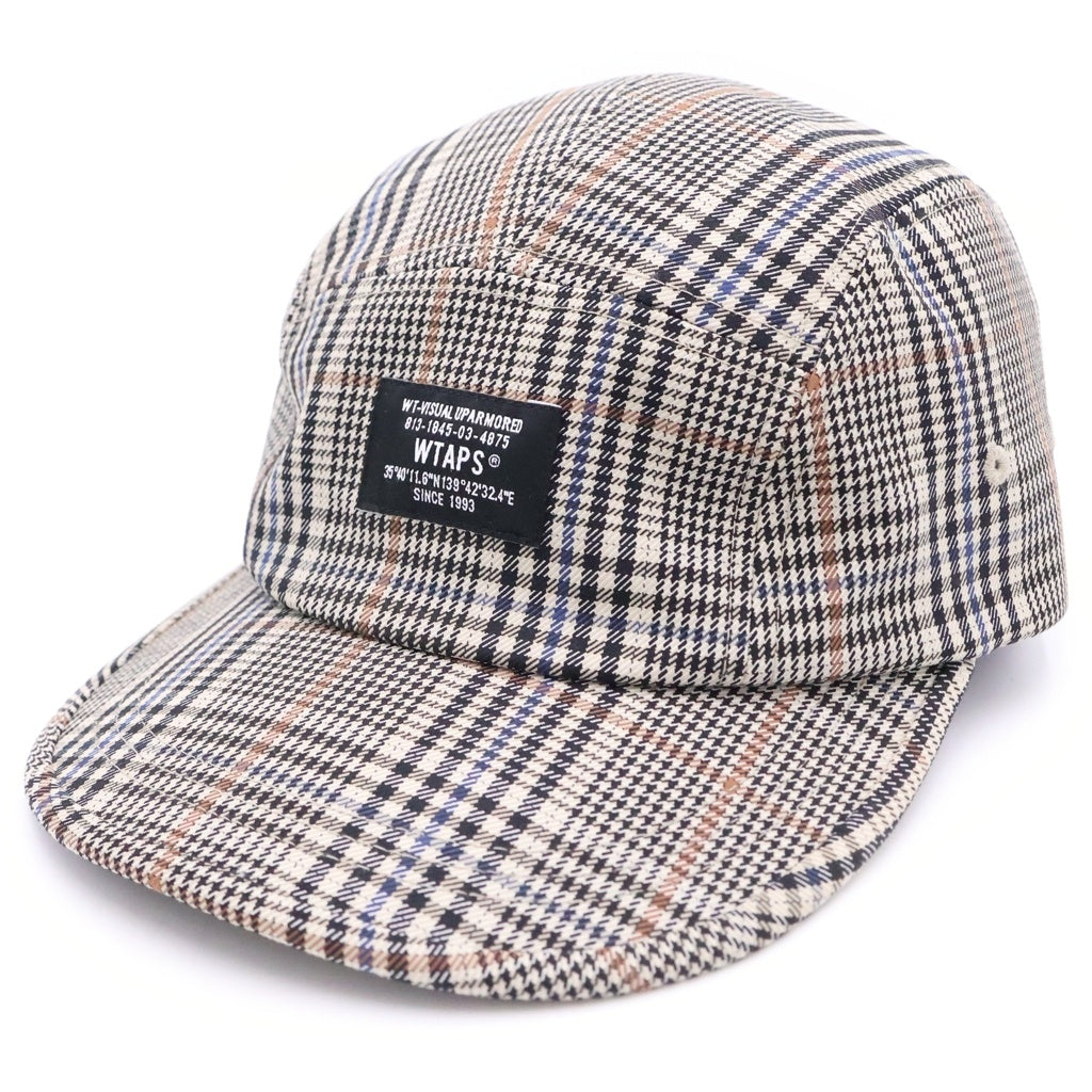 WTAPS(ダブルタップス) Twill Textile Beige Cap チェック柄 キャップ 帽子 ベージュ 242HCDT-HT09