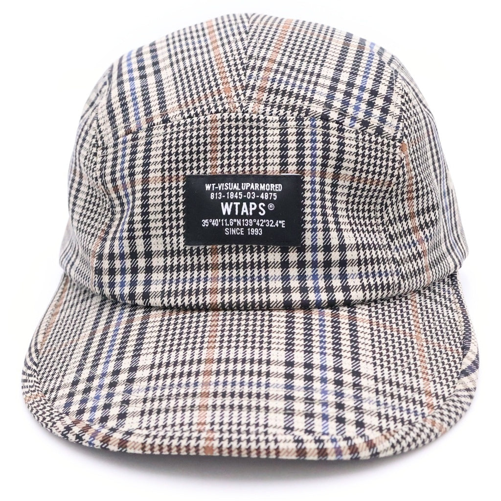 WTAPS(ダブルタップス) Twill Textile Beige Cap チェック柄 キャップ 帽子 ベージュ 242HCDT-HT09