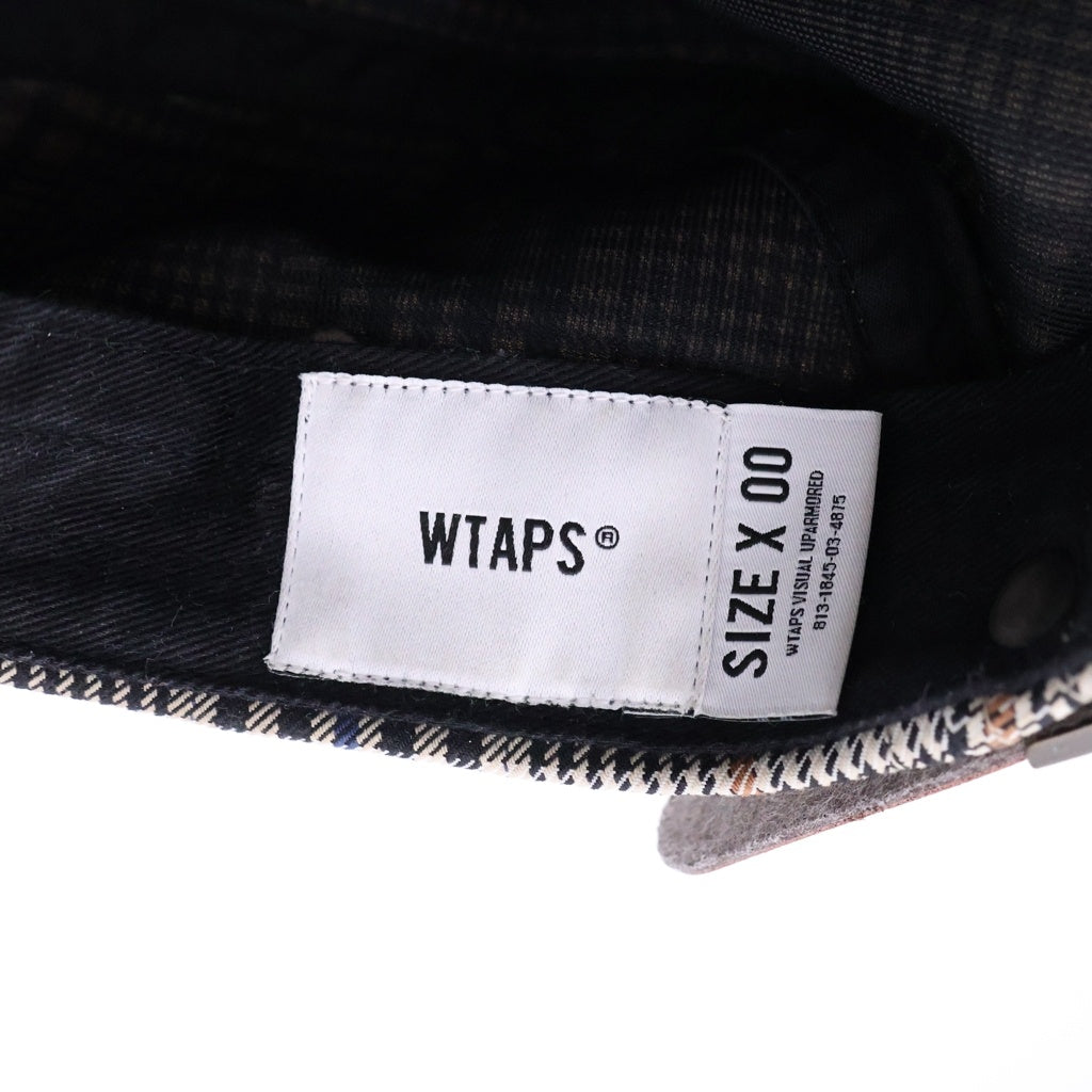 WTAPS(ダブルタップス) Twill Textile Beige Cap チェック柄 キャップ 帽子 ベージュ 242HCDT-HT09