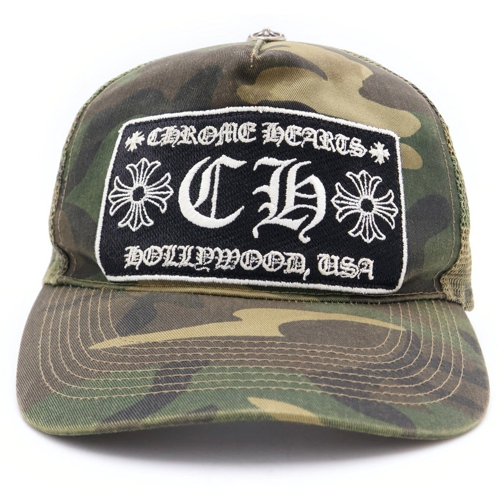CHROME HEARTS(クロムハーツ) OLD TRUCKER CAP オールド クロスボール メッシュキャップ カモフラ
