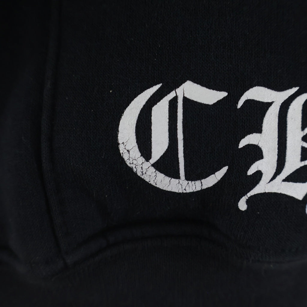 CHROME HEARTS(クロムハーツ) OLD CH PLUS 袖CHプラスプリント ジップアップ パーカー ブラック/グリーン