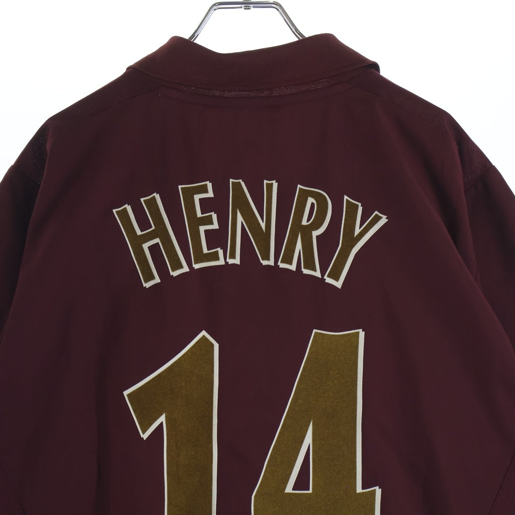 NIKE(ナイキ) ラストハイバリー 05/06 ARSENAL HENRY アーセナル アンリ ユニフォーム 半袖Tシャツ カットソー レッド 11421942