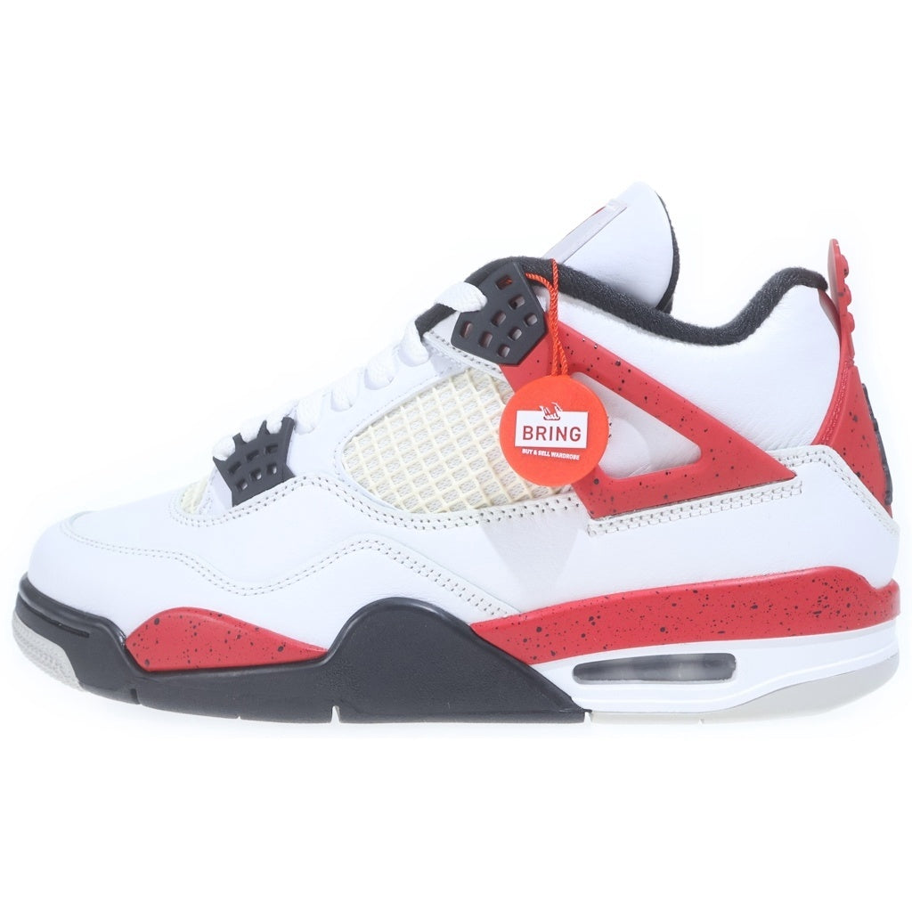 NIKE(ナイキ) AIR JORDAN RETRO Red Cement エアジョーダン 4 レッドセメント ハイカットスニーカー ホワイト/レッド US8.5/26.5cm DH6927-161