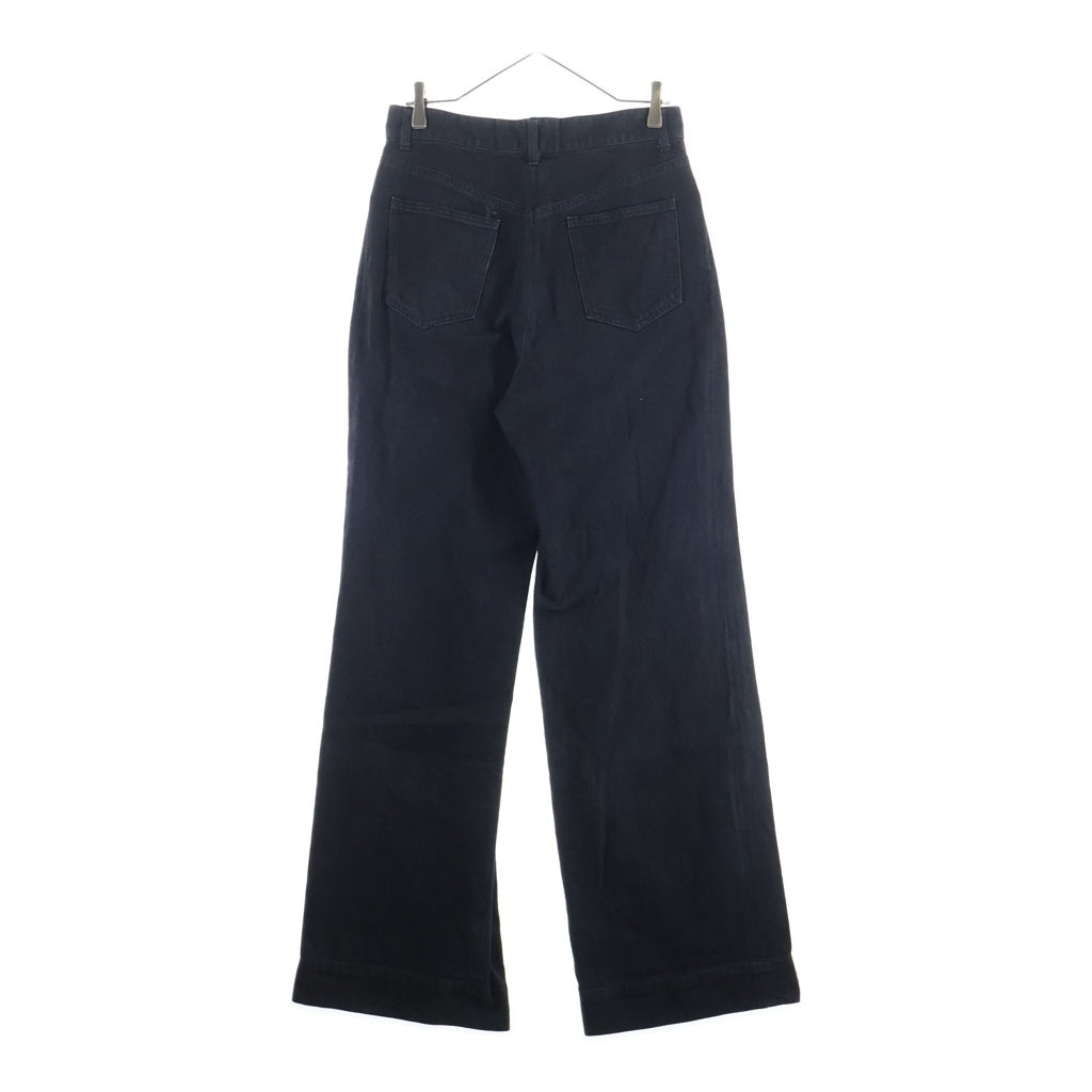 JOHN LAWRENCE SULLIVAN(ジョンローレンスサリバン) RIGID DENIM WIDE PANTS リジット コットン デニムワイドパンツ ブラック JLS-02-16