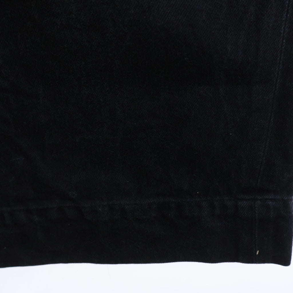 JOHN LAWRENCE SULLIVAN(ジョンローレンスサリバン) RIGID DENIM WIDE PANTS リジット コットン デニムワイドパンツ ブラック JLS-02-16