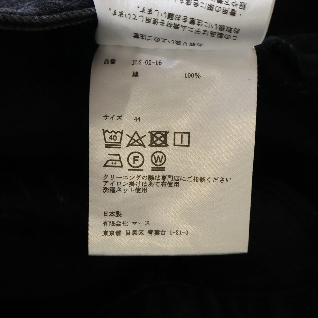 JOHN LAWRENCE SULLIVAN(ジョンローレンスサリバン) RIGID DENIM WIDE PANTS リジット コットン デニムワイドパンツ ブラック JLS-02-16