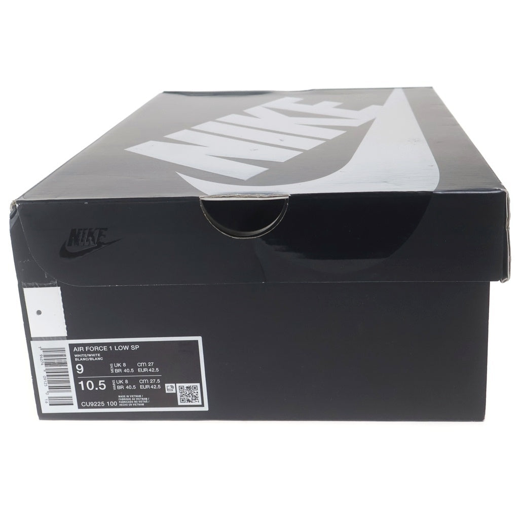 NIKE(ナイキ) ×Supreme Air Force 1 Low White シュプリーム × ナイキ エアフォース1 ロー ホワイトローカットスニーカー ホワイト/レッド US9/27cm CU9225-100