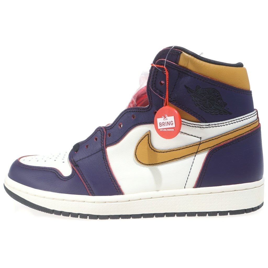 NIKE SB(ナイキエスビー) AIR JORDAN 1 HIGH OG DEFIANT LA TO CHICAGO エアジョーダン1 エルエートゥーシカゴ ハイカットスニーカー ホワイト/パープル US9/27cm CD6578-507