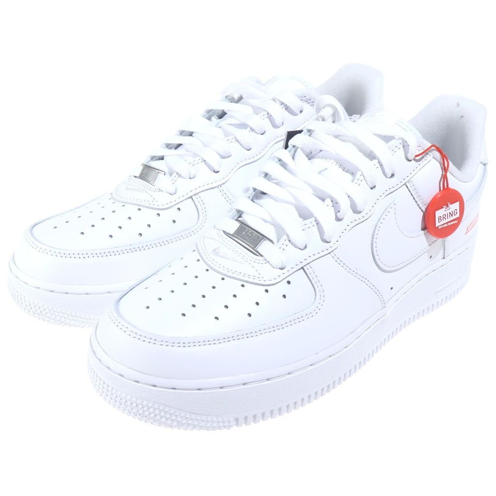 NIKE(ナイキ) ×Supreme Air Force 1 Low White シュプリーム × ナイキ エアフォース1 ロー ホワイトローカットスニーカー ホワイト/レッド US9/27cm CU9225-100