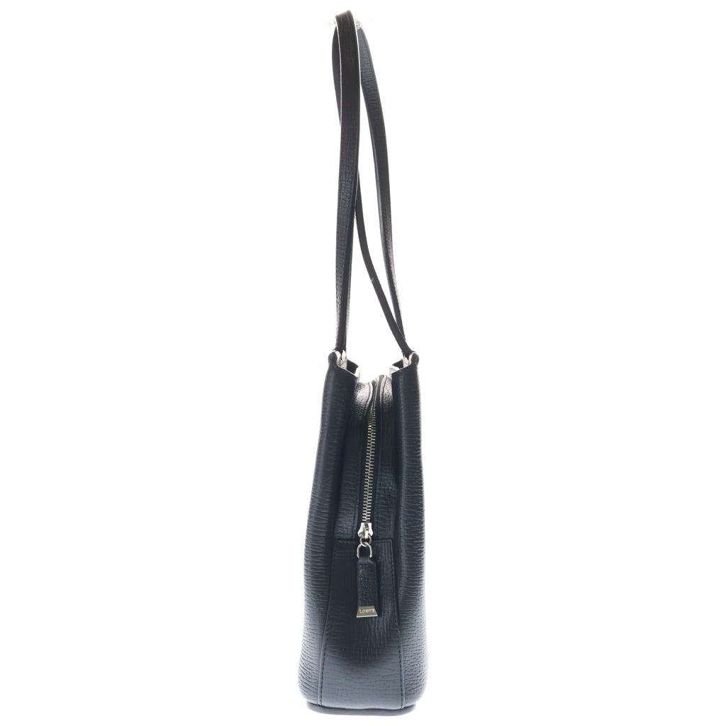 LOEWE(ロエベ) ロゴ刻印 レザートートバッグ ブラック レディース