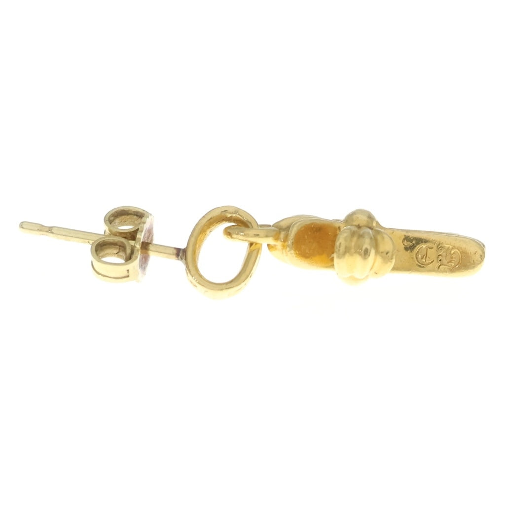 CHROME HEARTS(クロムハーツ) 22K BBY F PPRCHN 22Kベイビーファットドロップ ゴールドピアス -