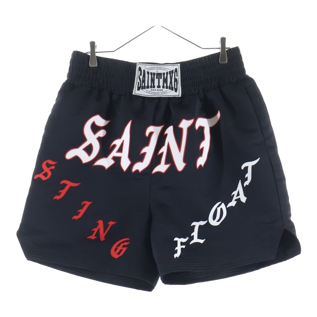 SAINT MICHAEL(セントマイケル) 23SS BOXING SHORTS ボクシングショーツ ハーフパンツ ブラック SM-S23-0000-063