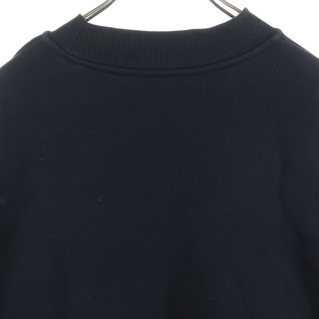 MONCLER(モンクレール) 22AW ×Palm Angels パームエンジェルス グリッターロゴ クルーネックスウェットトレーナー ブラック H209L8G00006 M2513