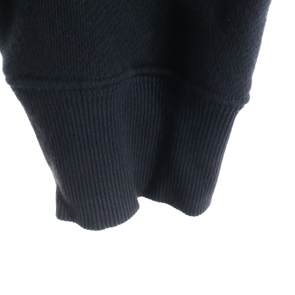 MONCLER(モンクレール) 22AW ×Palm Angels パームエンジェルス グリッターロゴ クルーネックスウェットトレーナー ブラック H209L8G00006 M2513
