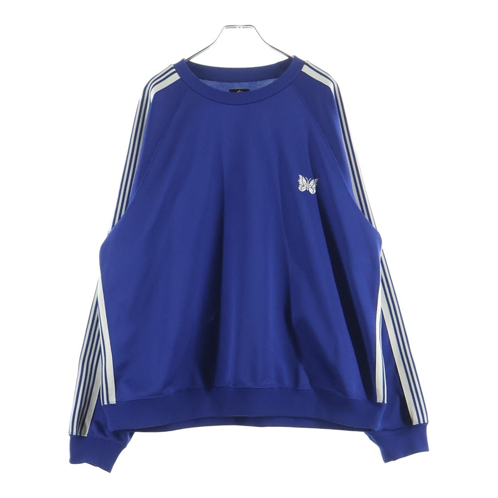 Needles(ニードルス) 24SS Track Crew Neck Shirt クルーネック スウェットトレーナー ブルー OT227