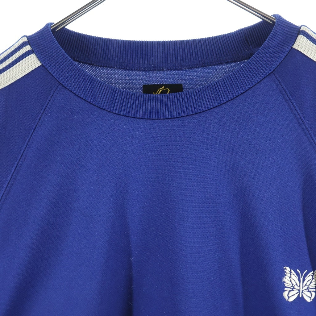 Needles(ニードルス) 24SS Track Crew Neck Shirt クルーネック スウェットトレーナー ブルー OT227