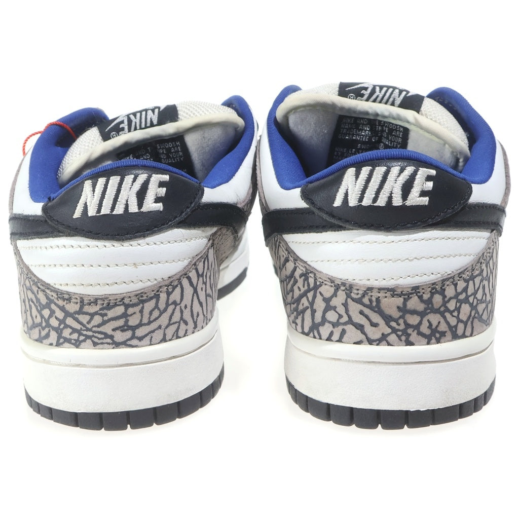 NIKE SB(ナイキエスビー) × SUPREME DUNK LOW WHITE CEMENT SAFARI シュプリーム ダンクロー ホワイトセメント サファリ ローカットスニーカー ホワイト/グレー US9.5/27.5cm 304292-001