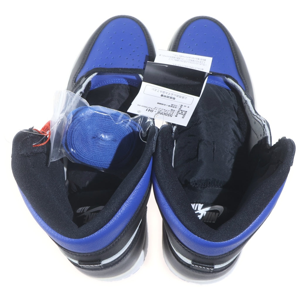NIKE(ナイキ) AIR JORDAN1 RETRO HIGH OG ROYAL TOE エア ジョーダン1 レトロ ロイヤル トゥ ハイカットスニーカー ホワイト/ブルー US9.5/27.5cm 555088-041
