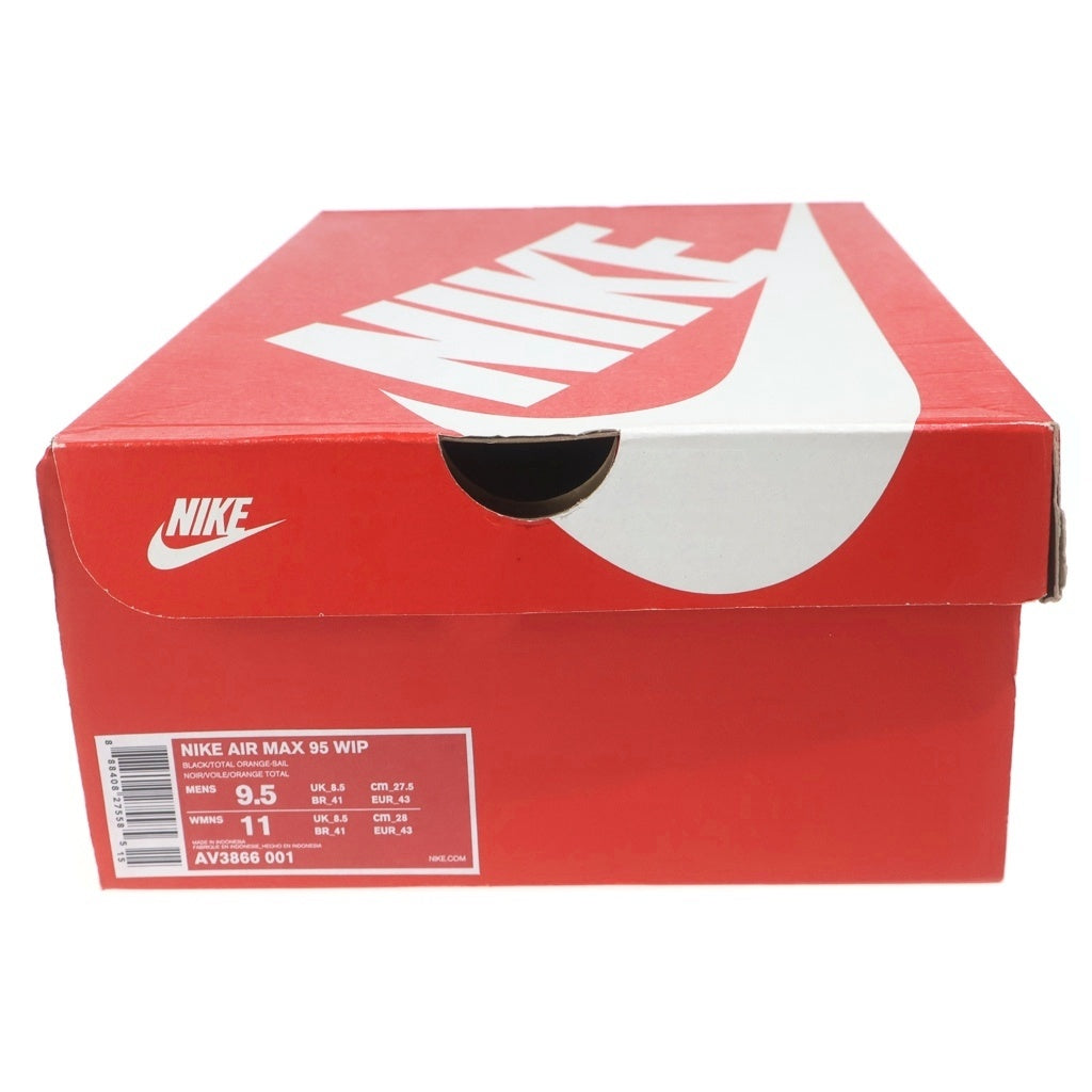 NIKE(ナイキ) × Carhartt WIP AIR MAX 95 カーハート エアマックス ローカットスニーカー カーキ US9.5/27.5cm AV3866-001