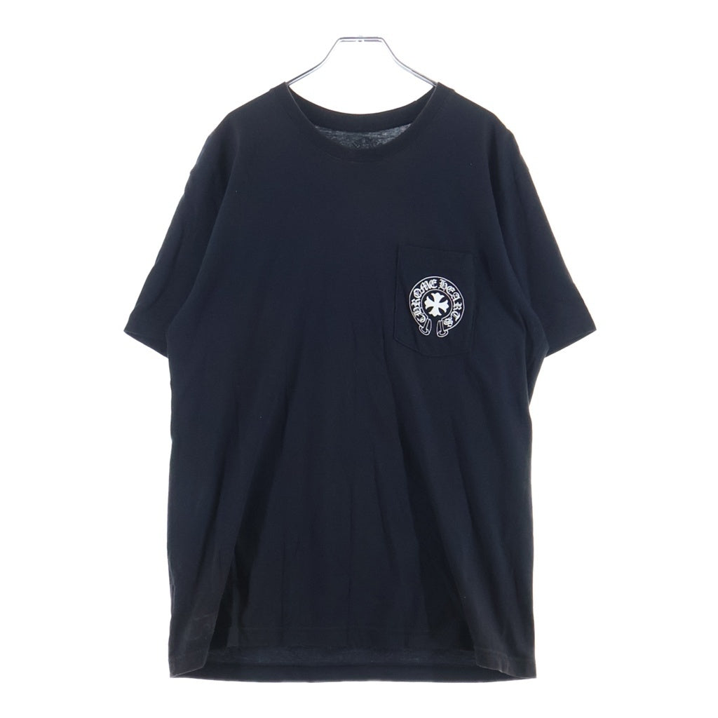 CHROME HEARTS(クロムハーツ) MADE IN HOLLYWOOD VERTICAL LOGO S/S TEE ハリウッド ヴァーティカルロゴプリント 半袖Tシャツ カットソー ブラック