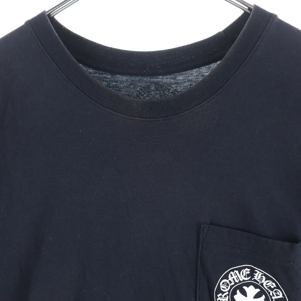 CHROME HEARTS(クロムハーツ) MADE IN HOLLYWOOD VERTICAL LOGO S/S TEE ハリウッド ヴァーティカルロゴプリント 半袖Tシャツ カットソー ブラック