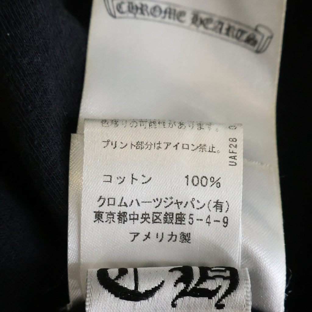 CHROME HEARTS(クロムハーツ) MADE IN HOLLYWOOD VERTICAL LOGO S/S TEE ハリウッド ヴァーティカルロゴプリント 半袖Tシャツ カットソー ブラック