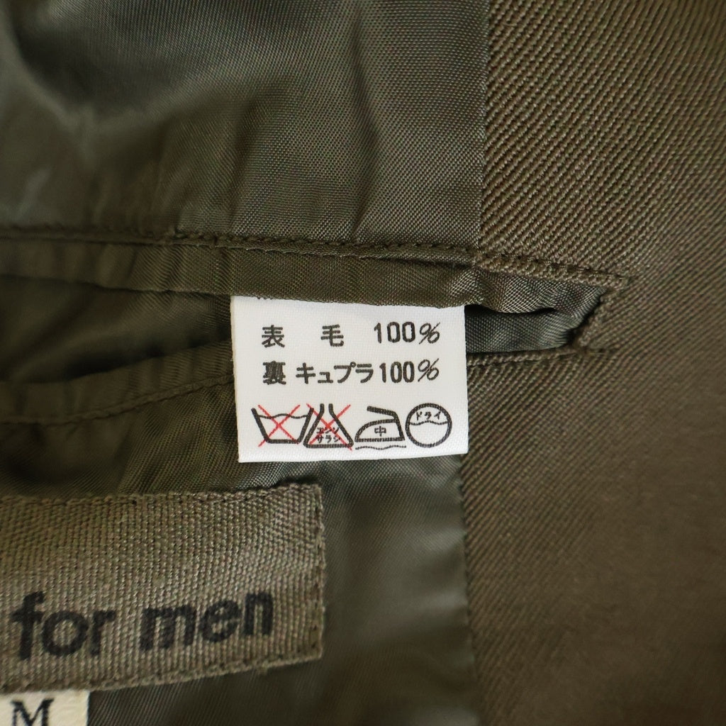 Y's for men(ワイズフォーメン) 4B ウール ロングコート 裏地キュプラ ブラウン