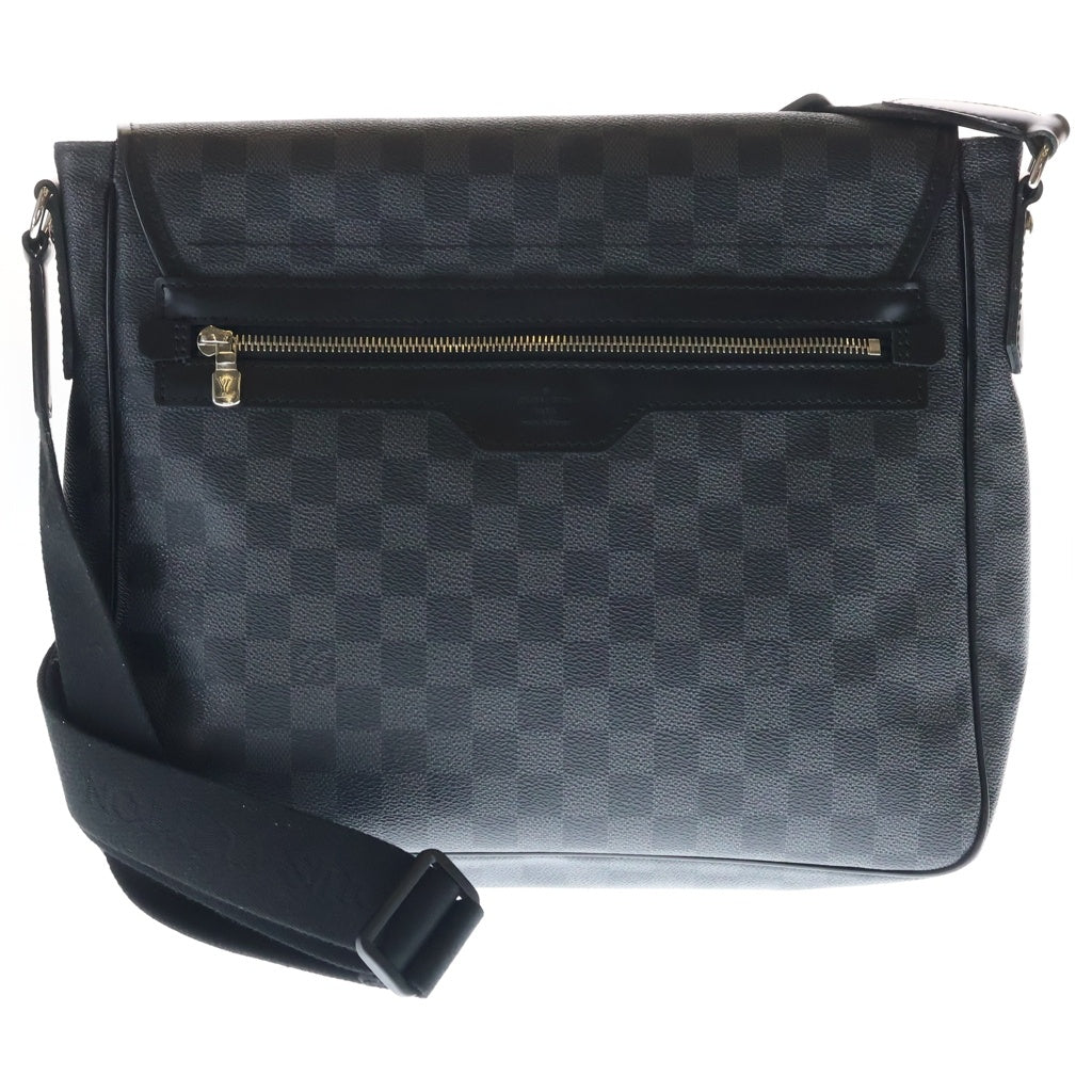 LOUIS VUITTON(ルイヴィトン) ダニエルMM ダミエ・グラフィット PVC×レザー ショルダーバッグ ブラック N58029