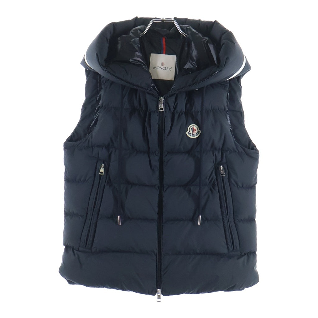 MONCLER(モンクレール) 23AW CARDAMINE GILET VEST フード付き ジップアップ ダウンベスト ブラック I20911A00181 54A81