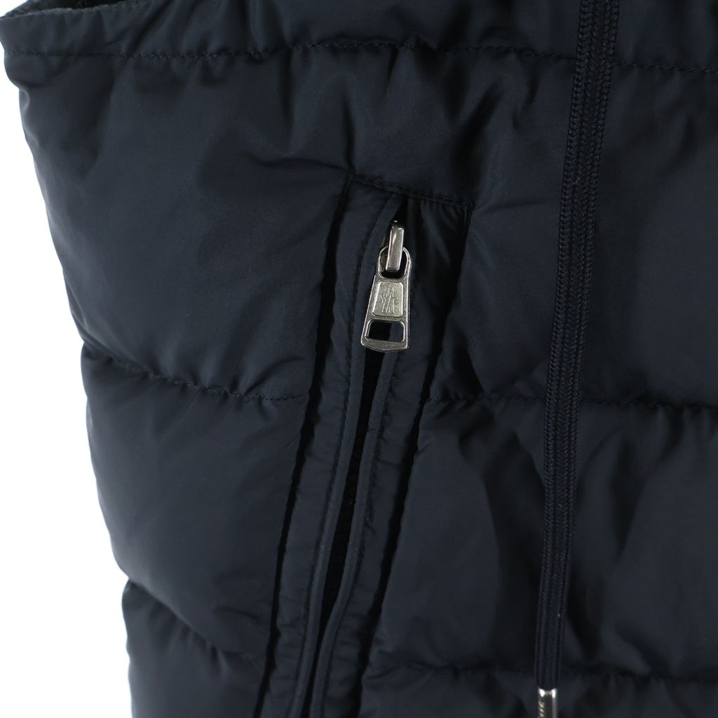 MONCLER(モンクレール) 23AW CARDAMINE GILET VEST フード付き ジップアップ ダウンベスト ブラック I20911A00181 54A81