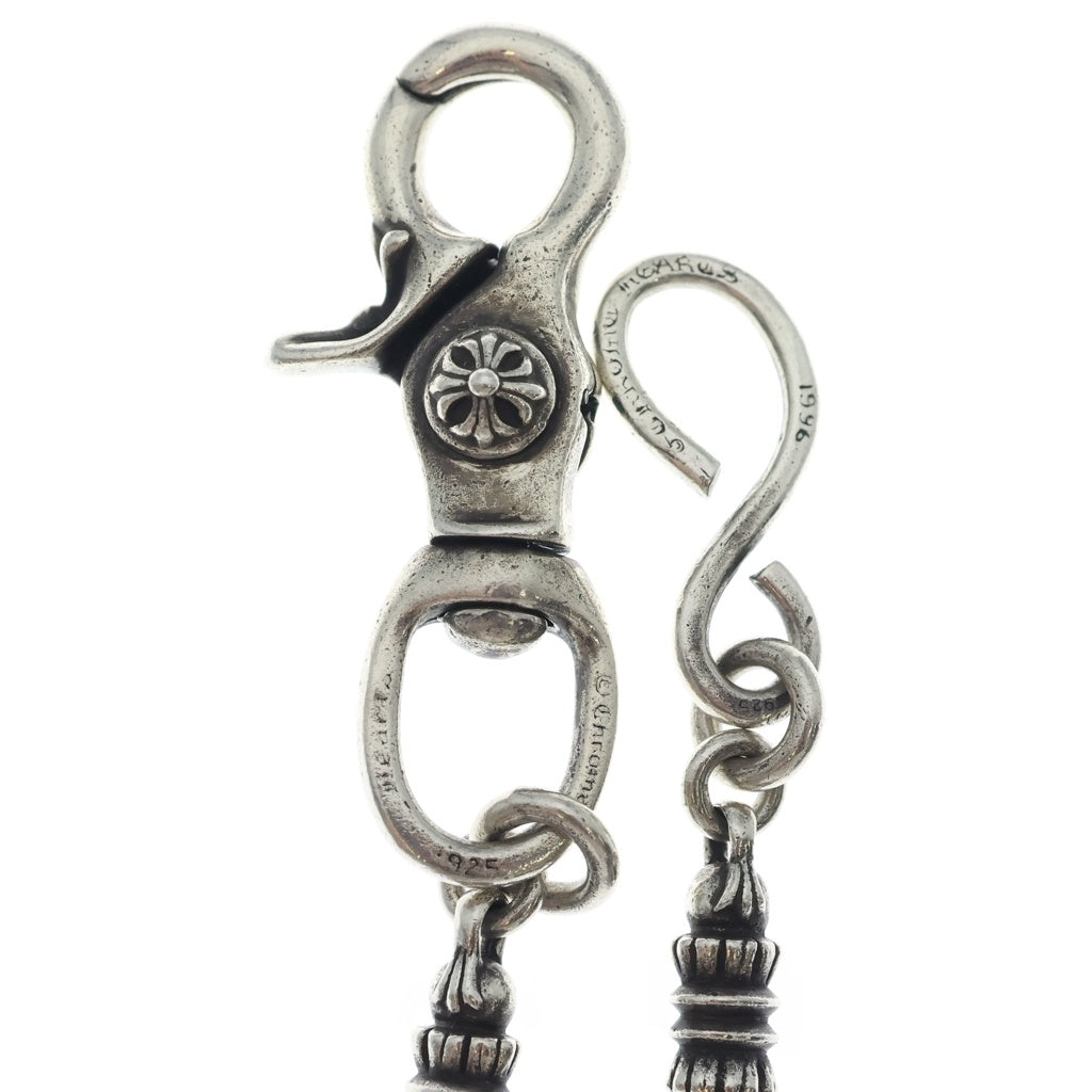 CHROME HEARTS(クロムハーツ) OLD 1CLIP BARREL CROSSBALL 9LINK オールド 1クリップ バレル リンク クロスボール ウォレットチェーン シルバー