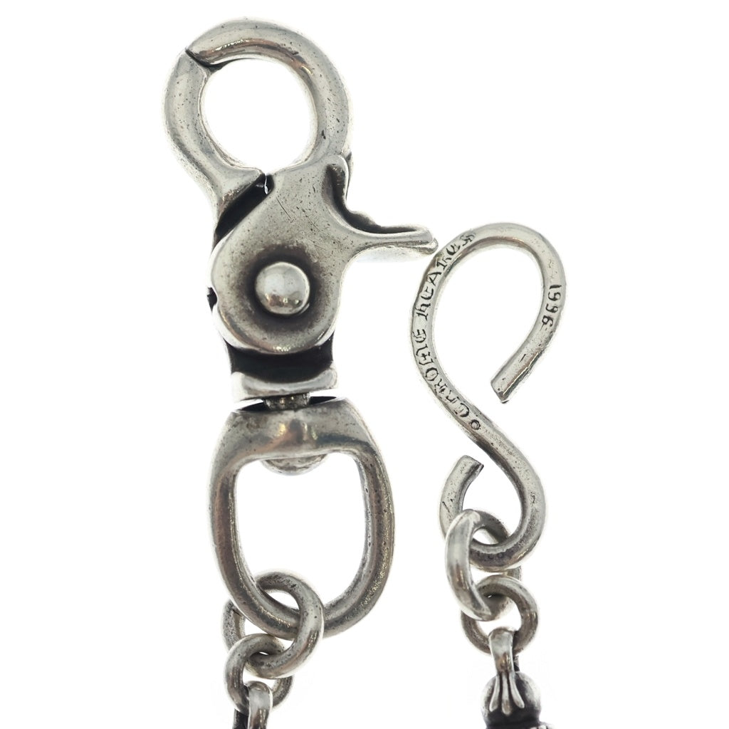 CHROME HEARTS(クロムハーツ) OLD 1CLIP BARREL CROSSBALL 9LINK オールド 1クリップ バレル リンク クロスボール ウォレットチェーン シルバー